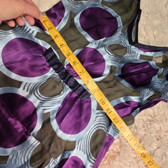 Abaeté Silk Kimono Gathered Waist Statement Sleeve Blouse Women's Small - Picture 9 of 15